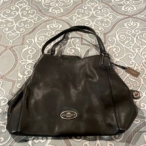 Coach Hallie Leather Shoulder Bag